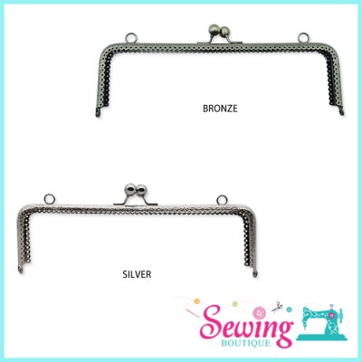 FRAME - SQUARE WAVE-METAL-25CM (BRONZE & SILVER)